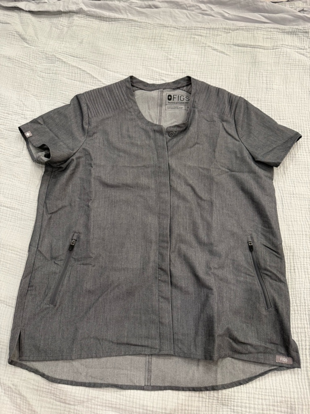 Figs Technical Collection Gray Medical Top